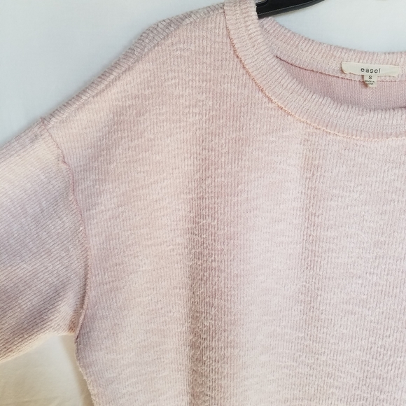 easel Tops Easel Fuzzy Ribbed Oversized Tunic Poshmark